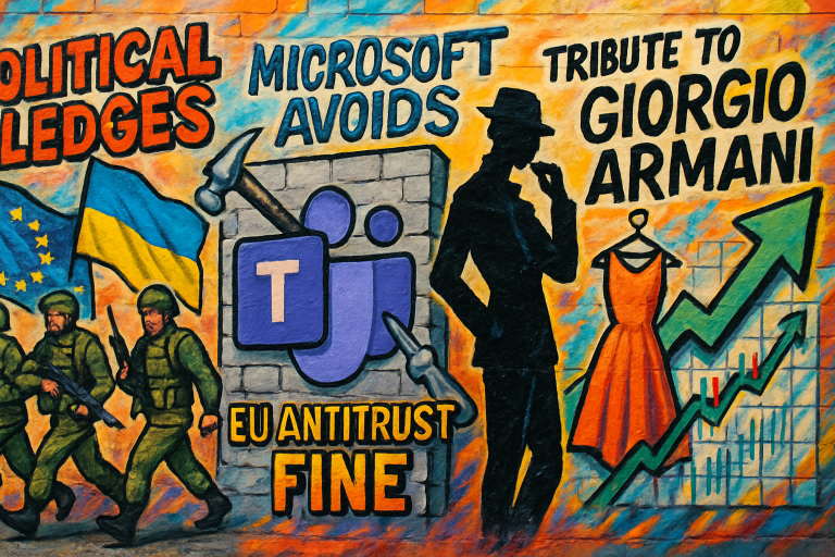 Europe Bulletin: West pledges support to Ukraine, Armani dies at 91, stocks rise