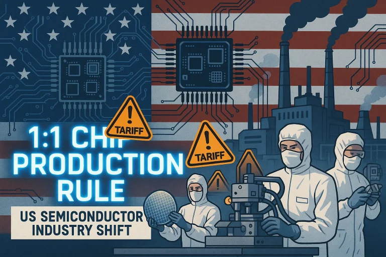 US unveils 1:1 rule to boost chip production: what this means for tech giants