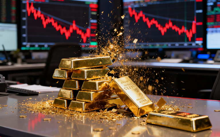 Gold prices plunge 6%, marking biggest one-day drop in five years as rally stalls