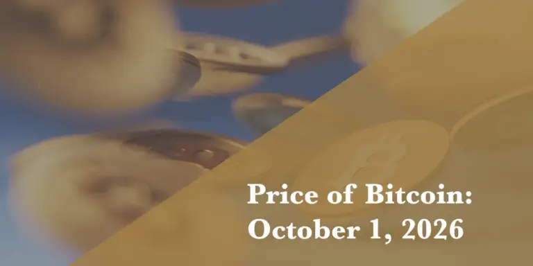 Current price of Bitcoin for Oct. 1, 2026
